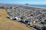 Aerial view of the home, looking southwest towards Morro Rock